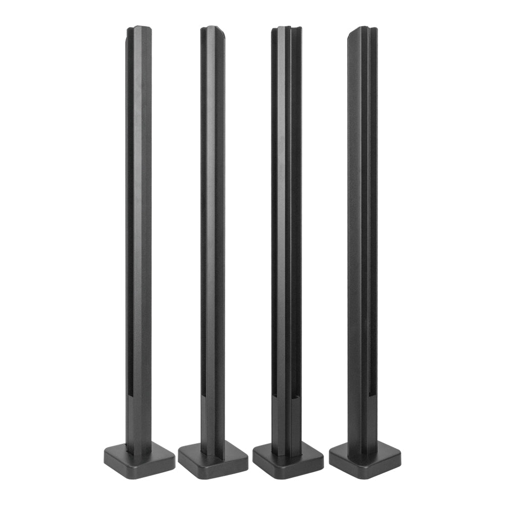 Glass railing post
