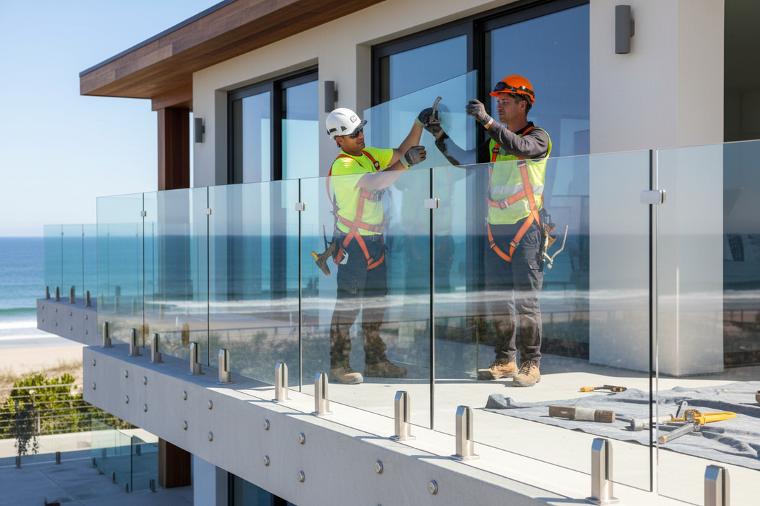 Case Study | Outdoor Balcony Glass Railing Installation — First-Time Success, Zero Callbacks