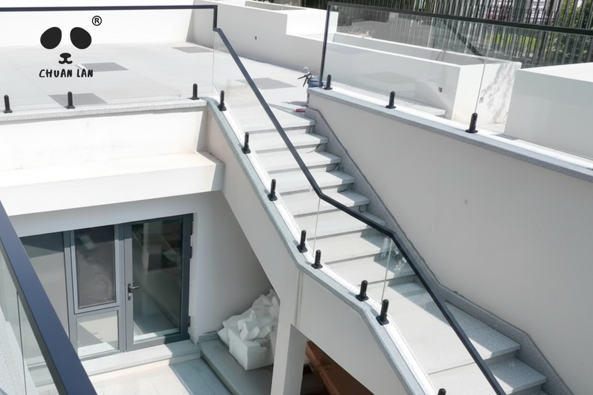 Outdoor Aluminum Alloy Glass Spigot Project — Built to Last, Designed to Impress