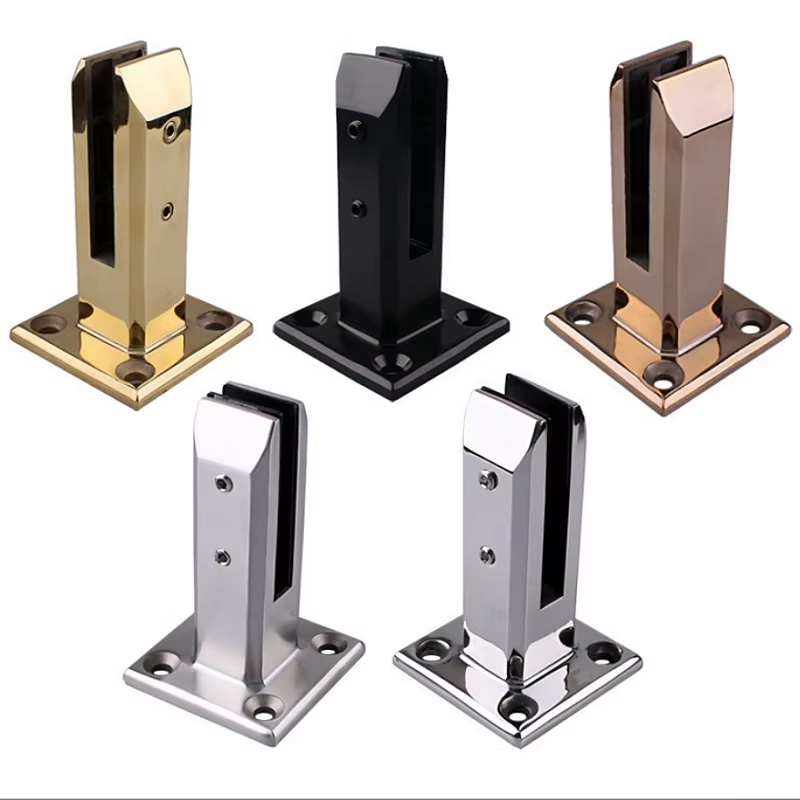 Soporte de barandilla de piscina sin marco con espiga de vidrio de acero inoxidable 304