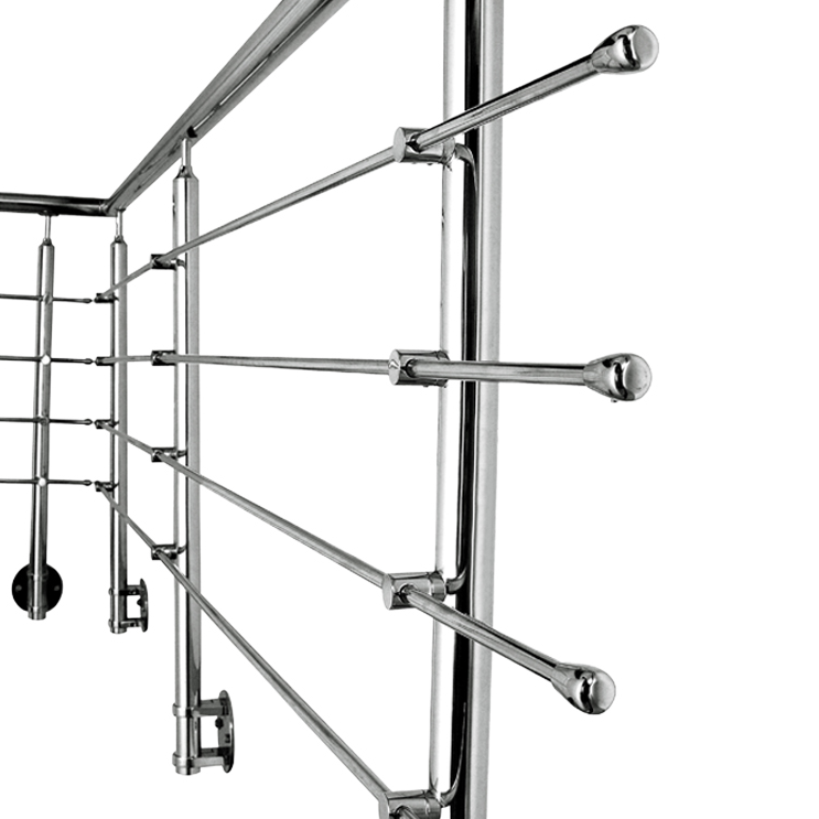 Stainless Steel Modular Railing - Balcony Staircase Safety Fence Bar System