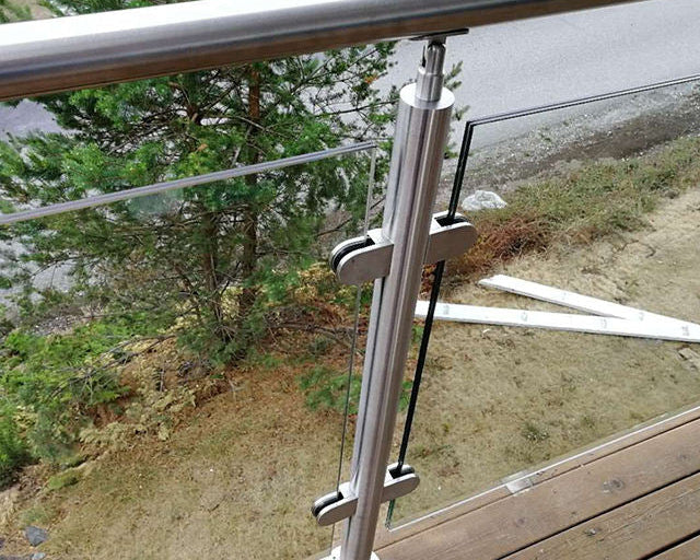 Chuanlan Frameless Glass Railing System - Seamless Stainless Steel Balcony Balustrade