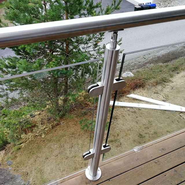 Chuanlan Frameless Glass Railing System - Seamless Stainless Steel Balcony Balustrade