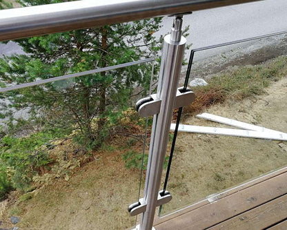 Chuanlan Frameless Glass Railing System - Seamless Stainless Steel Balcony Balustrade