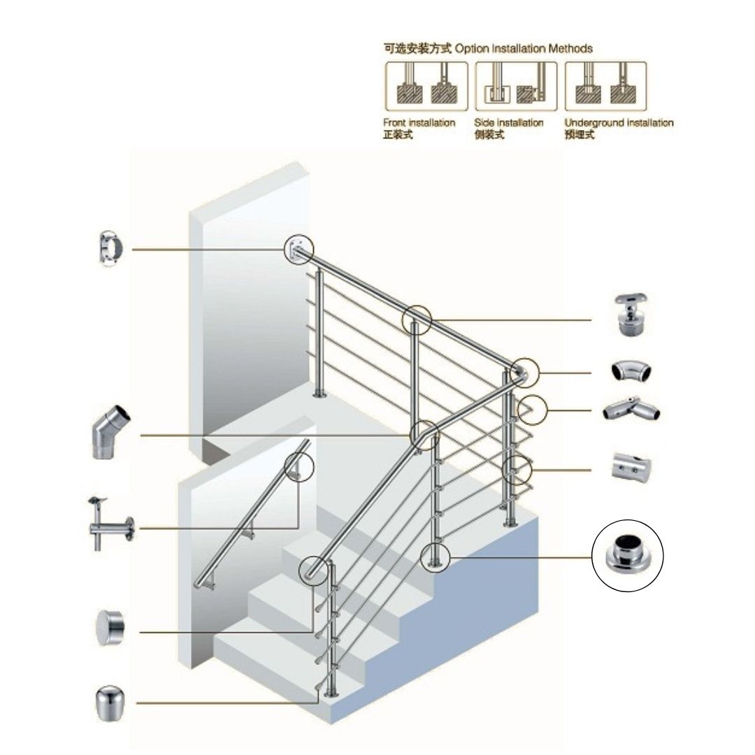 Chuanlan Stainless Steel Wire Railing System - Outdoor Balcony Deck Balustrade