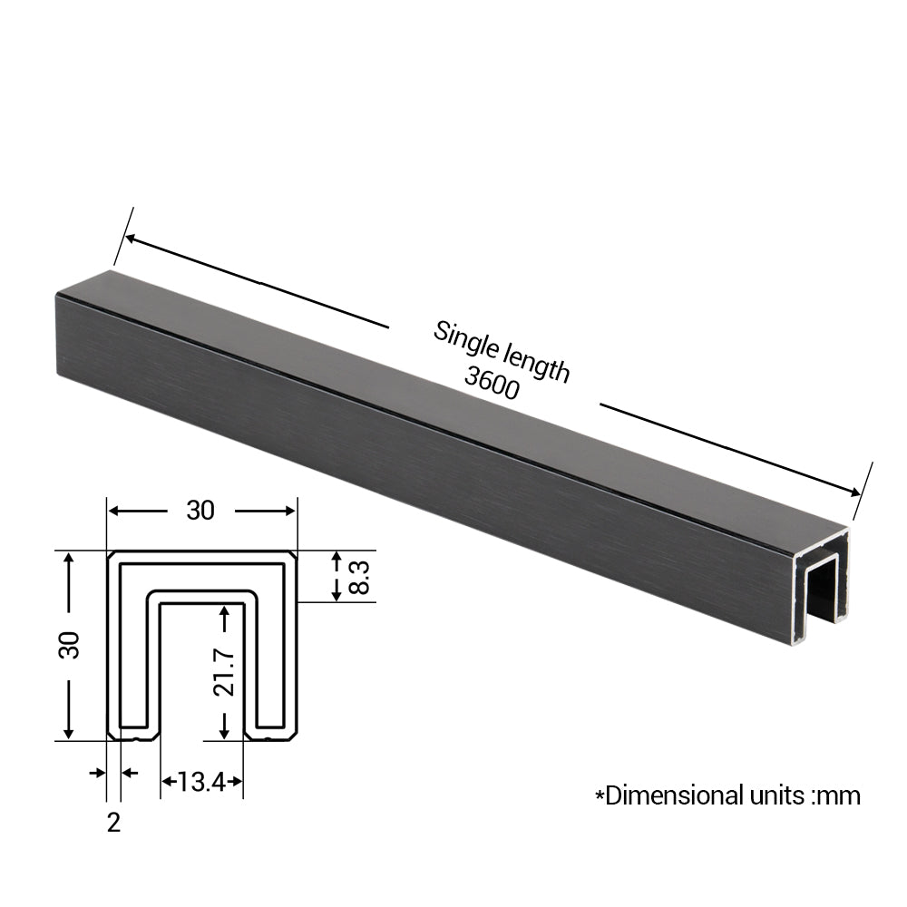 Chuanlan Aluminum Alloy Stair Railing System - Outdoor Balcony Deck Handrails