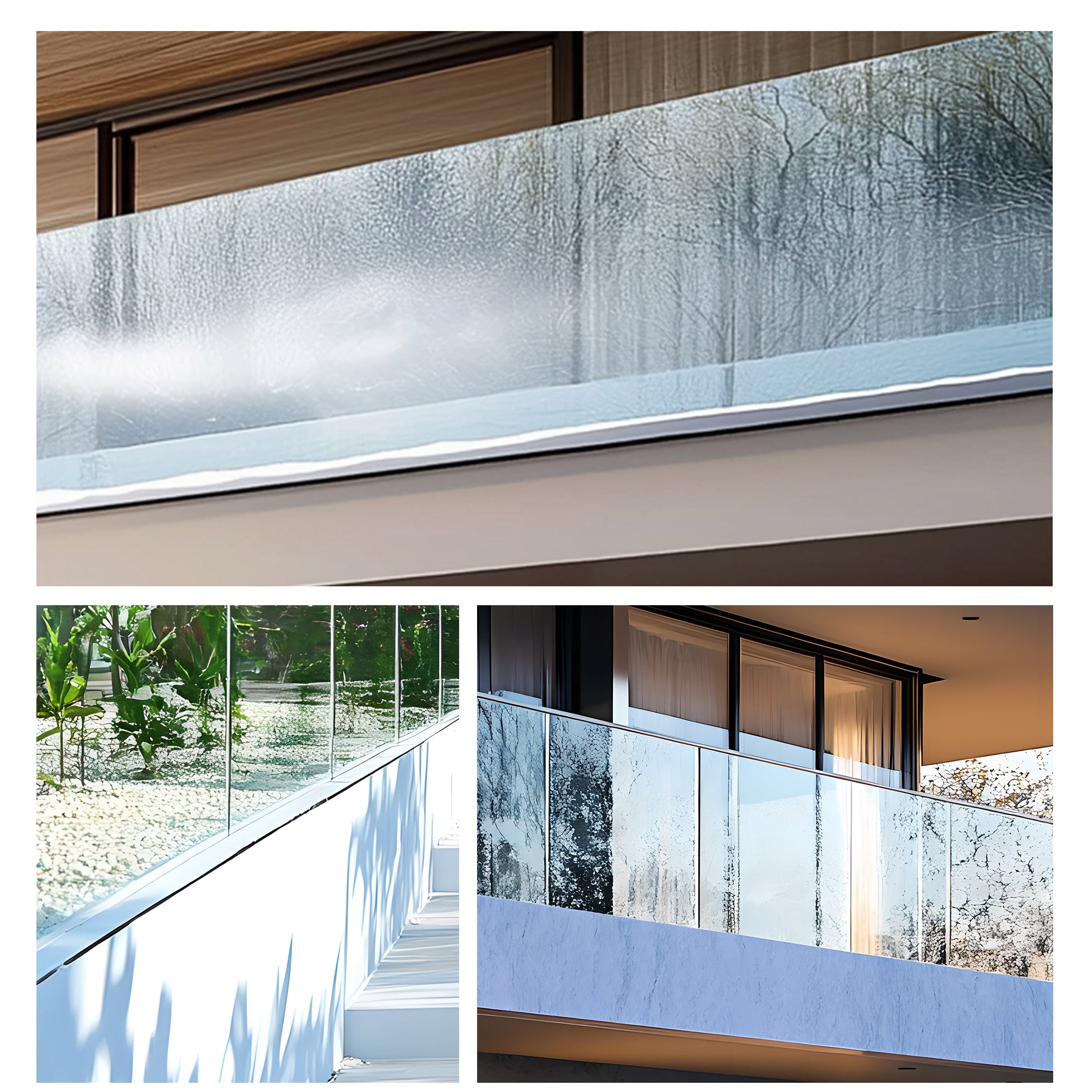 Chuanlan Customized Aluminum U Channel Glass Railing with LED Light - Modern Stair Balustrade System