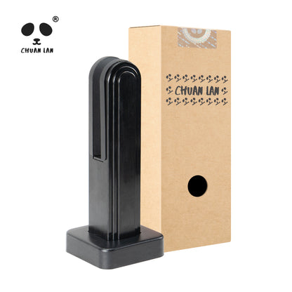 Abrazadera de espiga de vidrio ajustable Chuanlan - Soporte de vidrio templado negro para valla de piscina y barandilla de balcón